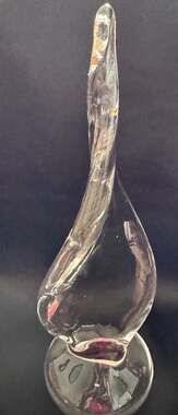 Adam Jablonski Hand Blown Art Glass Teardrop Sculpture